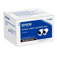 Epson S050751 Black Toner Cartridge Twin Pack